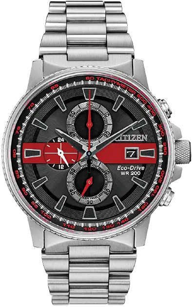 Citizen Men's Thin Red Line Watch Chronograph CA0299-57E